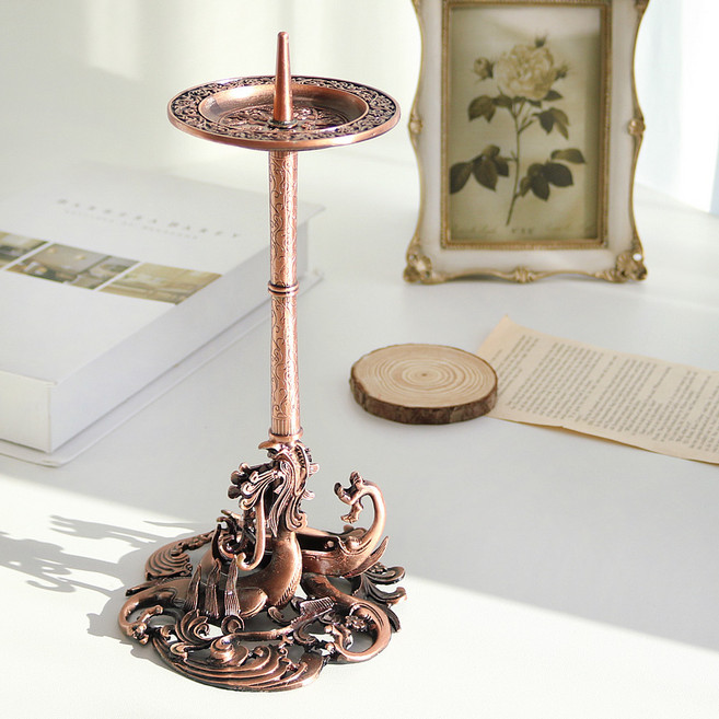 박씨상방 전통 주석 백제금동대향로 촛대 불교 인테리어 소품, 주석 백제금동대향로 촛대(대)