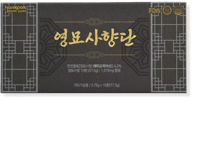 한국제약 영묘사향단 3.75g x 10환 (), 37.5g, 1개