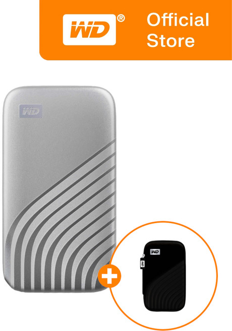 WD 외장 SSD NEW My Passport NVMe + 전용 케이스, 실버, 2TB