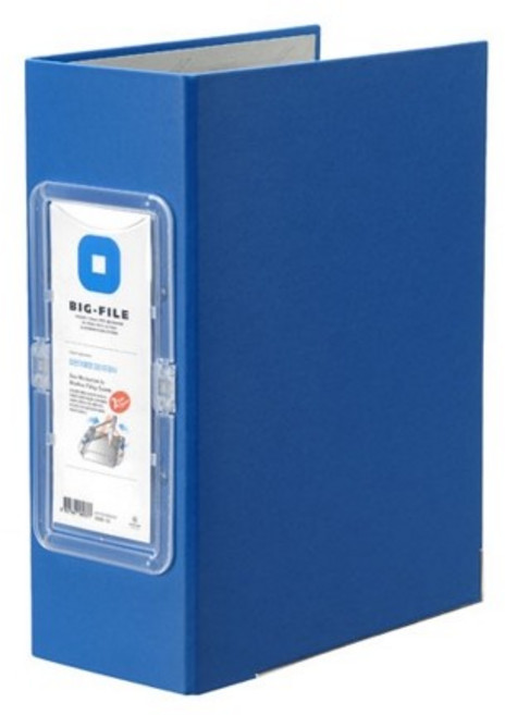 문화 대용량파이프바인더 손잡이형 9cm B891 7A 가로형 청색 A4, 1개, 상세페이지 참조