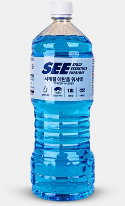 SEE 사계절 에탄올 워셔액 1.8L, 1개
