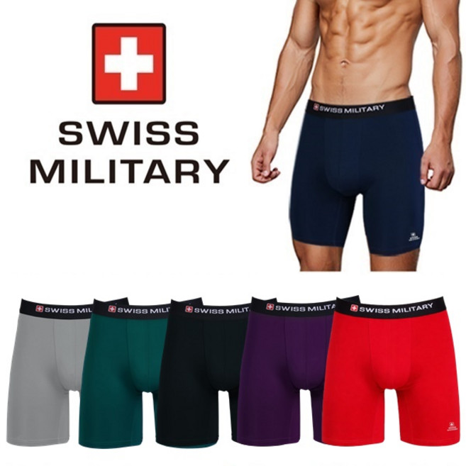 스위스밀리터리 남자팬티 롱드로즈 속옷 6색상