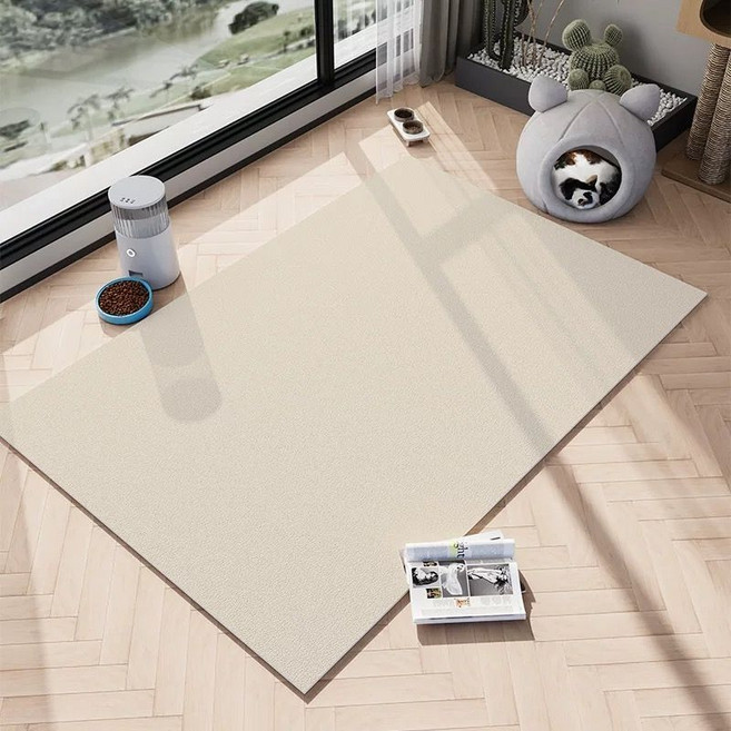 강아지매트거실특대형 반려동물 전용 pvc 방수 방뇨 매트, 살구색, 60*90cm