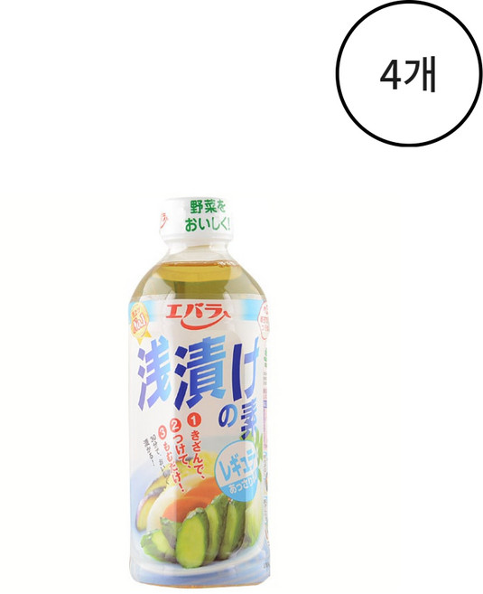 에바라식품 아사즈케노모토 레귤러, 4개, 500ml