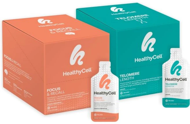 포커스 앤 리콜 + 텔로미어 길이 번들 누트로픽 연장 최대 액 젤 팩 30개 x 2, Healthycell 건강한 셀 렘 잠잘오는 + 활기찬 - 쿠팡