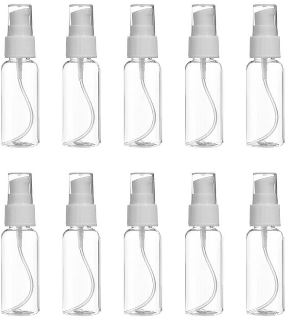 27리빙 여행용 소분 화장품 펌핑용기 50ml, 화이트, 10개