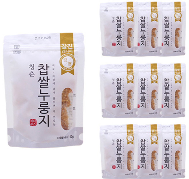 청춘찹쌀누룽지, 120g, 10개