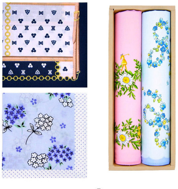 마리엔느 여성 손수건 4매