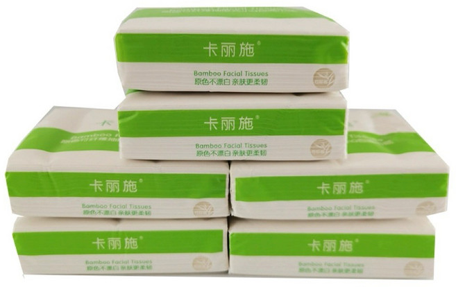 卡麗施 竹纖維小包面紙, 1個, 6包/1條<360抽>