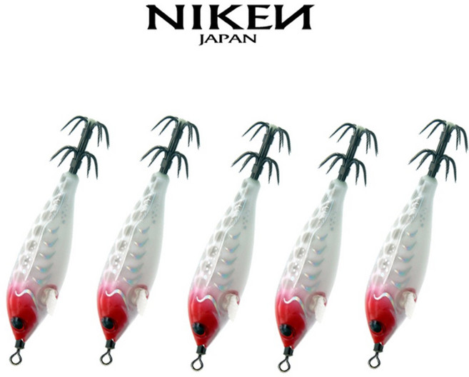 니켄 이카키드 63 5개1세트 쭈꾸미 갑오징어 에기 케이무라 미니 레이저 수평 스몰에기 문어 왕눈이, 1세트, 4.5g, 05_고추장-5개