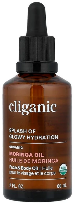 Cliganic Spash of Glowy Hydration™ 유기농 모링가 오일 60ml(2fl oz) CLG-56078, 1개, 1 - 쿠팡
