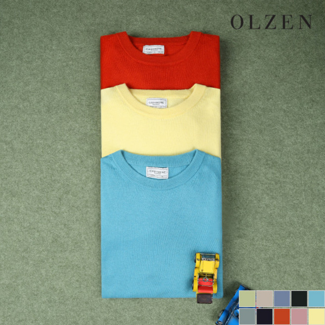 올젠올젠 캐시미어 라운드넥 니트 (ZPB4ER1901) 754542