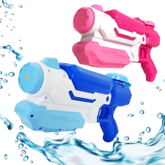 익스트림 에어 워터건 중 대형 물총 물놀이 어린이집 놀이 어린이 장난감 펌프 총 대용량 너프건 워터밤 완구, 핑크 에어 워터건 중, 1개