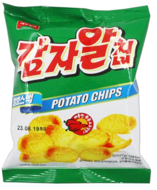 감자알칩 27g 영양제과 포테이토 과자 스낵 간식, 4개