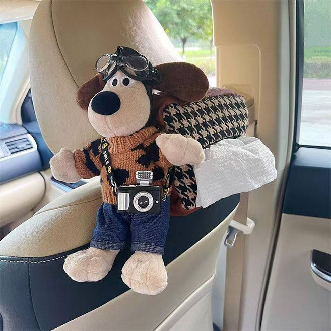 자동차티슈케이스 자동차티슈정리 강아지사이즈20cm*7cm 티슈케이스사이즈25cm5cm, 1개, 레오파드