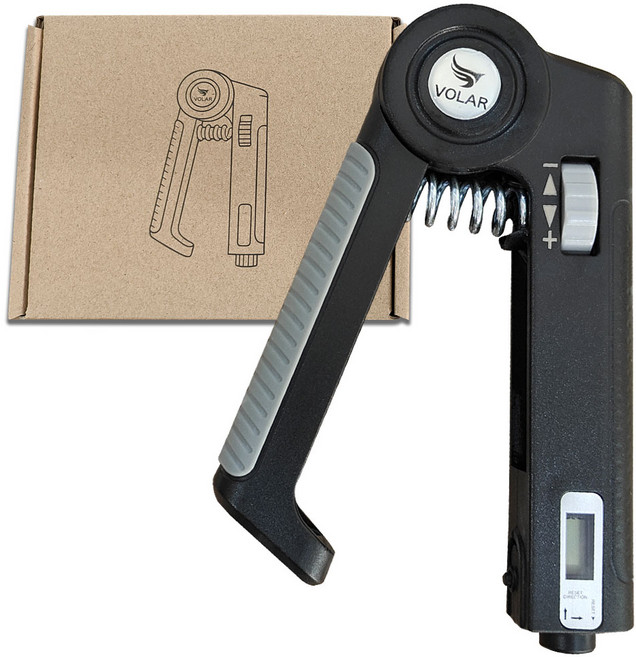 VOLAR 손완력기 전완근운동기구 악력기, 1개, 블랙