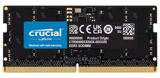 마이크론 Crucial 노트북 DDR5-5600 CL46 대원씨티에스 (16GB), 1개