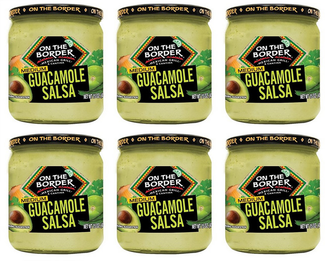 On The Border 온더보더 과카몰리 소스 Guacamole Salsa Medium 425g 6개