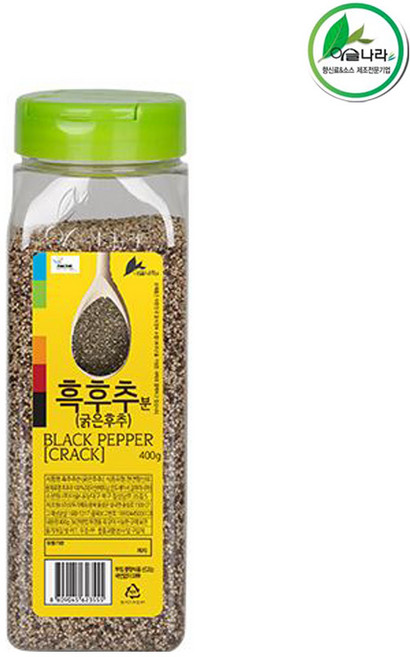 이슬나라 흑후추(굵은후추), 400g, 1개