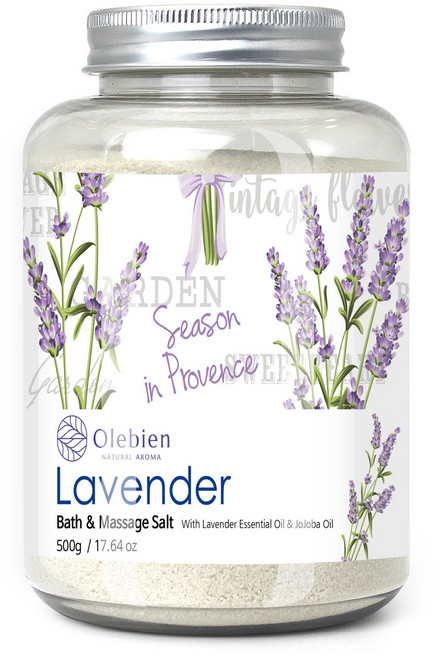 올레비엔 라벤더 바스 앤 마사지솔트, 1개, 500g