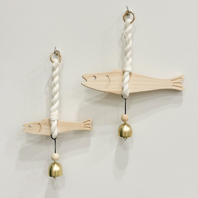 루이벤 집들이 개업식 액막이 명주실 행운 명태 도어벨, 작은물고기