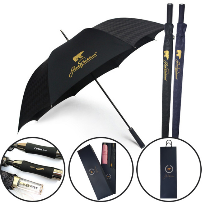 잭니클라우스 골프우산 장우산 자동우산 10종 인쇄 기념품 답례품 선물포장