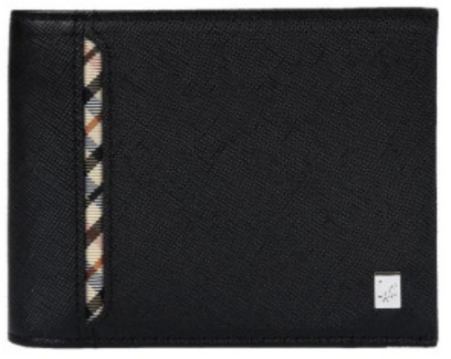 [백화점정품] [선물추천] 닥스 블랙 사선체크 남성 반지갑