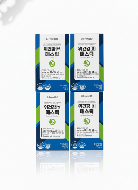 식약처 인증 위건강엔 속편한 그리스 키오스 매스틱 마스틱 메스틱 검 가루 분말 스틱 위에 좋은 영양제, 3g, 4박스
