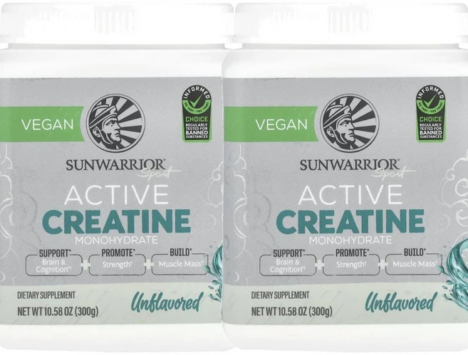 썬워리어 스포츠 액티브 크레아틴 모노하이드레이트 300 g Sunwarrior Sport Active Creatine Monohydrate Unflavored 300g - 쿠팡