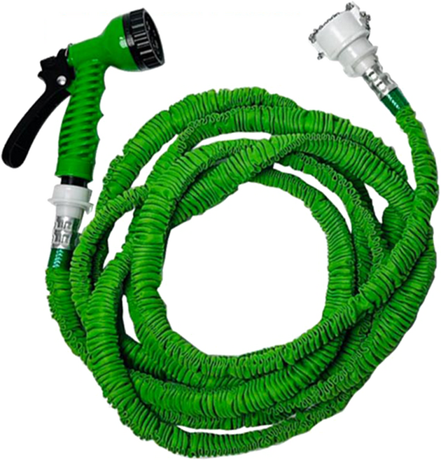 매직호스 5m 10m 15m 국산 물 세차 배란다청소 정원 원예 가든, 1개, 그린