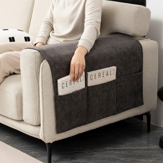 쥬띠크 소파 틈새 수납 사이드 포켓, 다크그레이, 1개