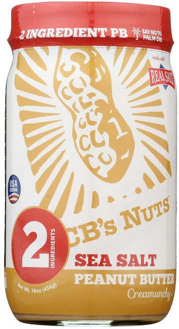 CB`S NUTS 피넛 버터 씨 솔트 크리먼치, 454g, 1개