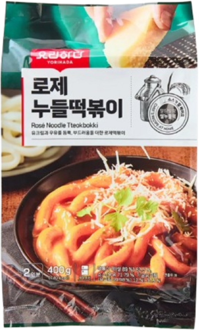 요리하다 로제 누들 떡볶이, 3개, 400g