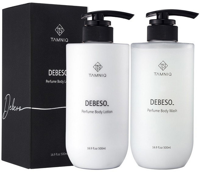 탐니크 퍼퓸 바디로션 500ml + 바디워시 500ml (쇼핑백 증정), 머스크향 디베쏘(로션+워시), 1세트