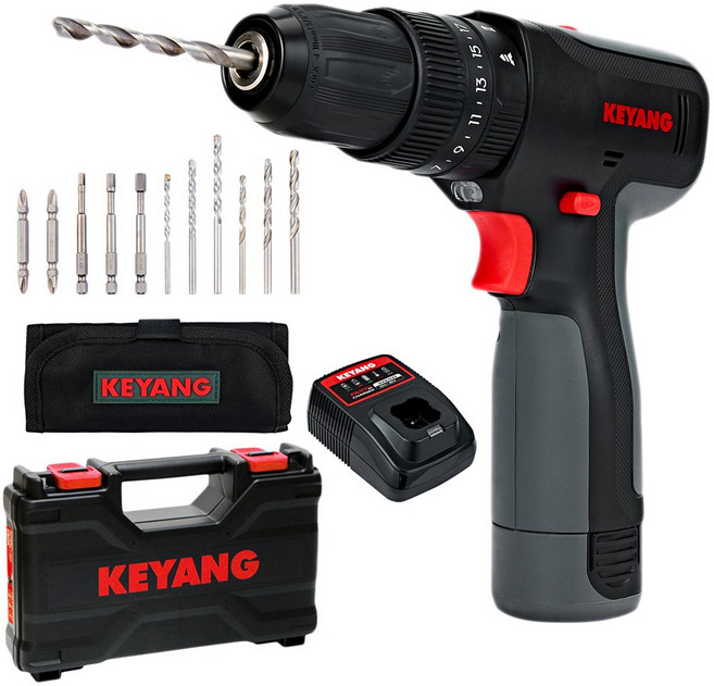 계양 해머드릴 12V MAX 햄머 전동 드릴 드라이버 무선 충전 세트 DM12L-30I, 1개