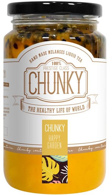 청키 해피가든 망고 패션후르츠 청 수제 과일청 에이드 블렌딩 차, 500ml, 1개입, 1개