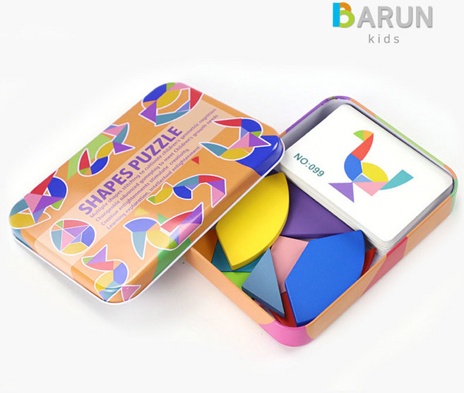 바른키즈 에그 탱그램퍼즐 / 칠교퍼즐, 1개
