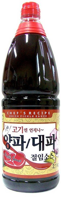 미담채 양파대파 절임소스2.1kg 8개 1박스 삼겹살 파채소스, 2.1kg
