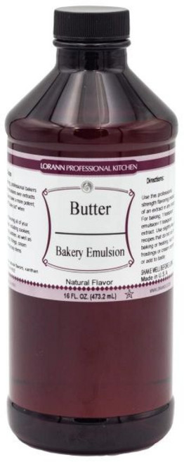 LorAnn Oils 로란 오일 코코넛 베이커리 에멀전 한 정수 케이크 쿠키 디저트의 과일 향 강화에 이상적 글루텐 프리 케토 친화적 추출물 대체 필수품 4온스, 버터