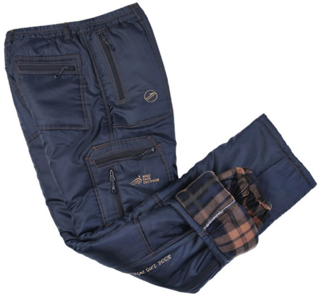 [이지바이] 남성 기모 방한 패딩 바지_프로쉴드 라이더 추천 주머니 팬츠