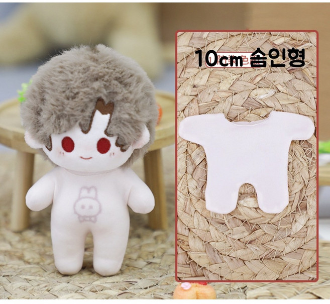 모카돌 20cm 15cm 10cm 솜인형 옷 이염방지 옷 바디슈트 내의, 1개