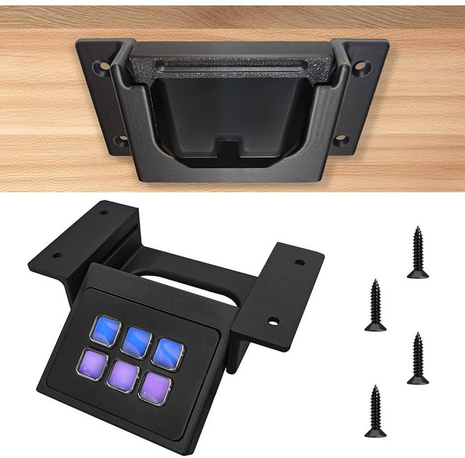 CINROPE Elgato Stream Deck Mini 6 키용 접이식 책상 아래 마운트 장착 나사 포함 스트림 데크 미니용 액세서리, 1개