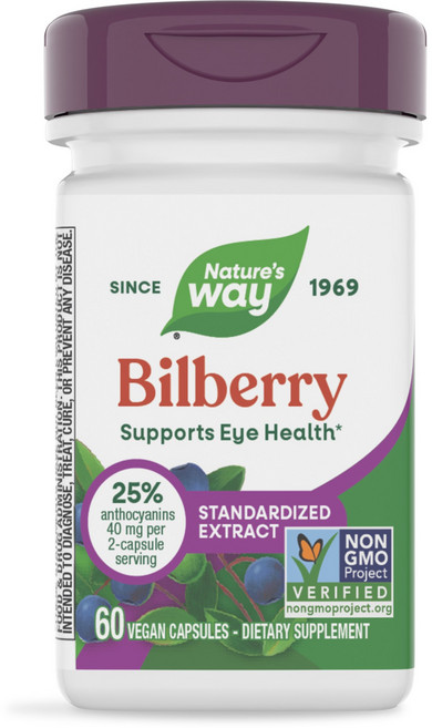 네이쳐스웨이 빌베리 스탠더다이즈드 캡슐, 60정, 1개