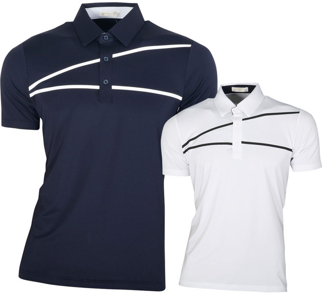 마스터베어골프 남성 스판 사선 카라셔츠 CTEMP2001