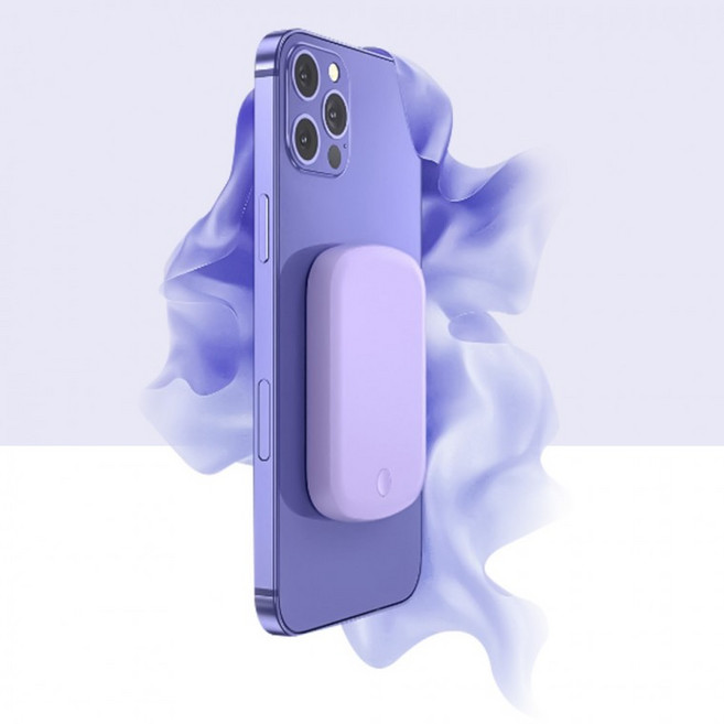 맥세이프 보조배터리 무선 고속충전 20W 10000mAh, 핑크