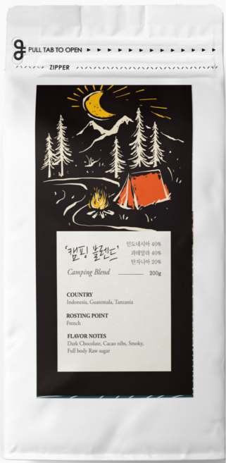 캠핑블렌드 당일로스팅 (분쇄도 선택가능) 손맛커피 스토리블렌드, 1kg, 홀빈(분쇄안함), 1개