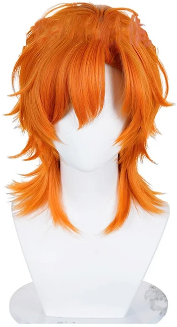 올스토어 폭스 닉 코스프레 가발 와일드 내열성 합성 머리카락 만화 변장 남성 카니발 할로윈 파티 소품, 01 One Size, 01 LONG Version