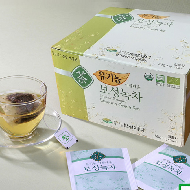 보성제다 유기농 보성녹차, 1.1g, 50개입, 2개