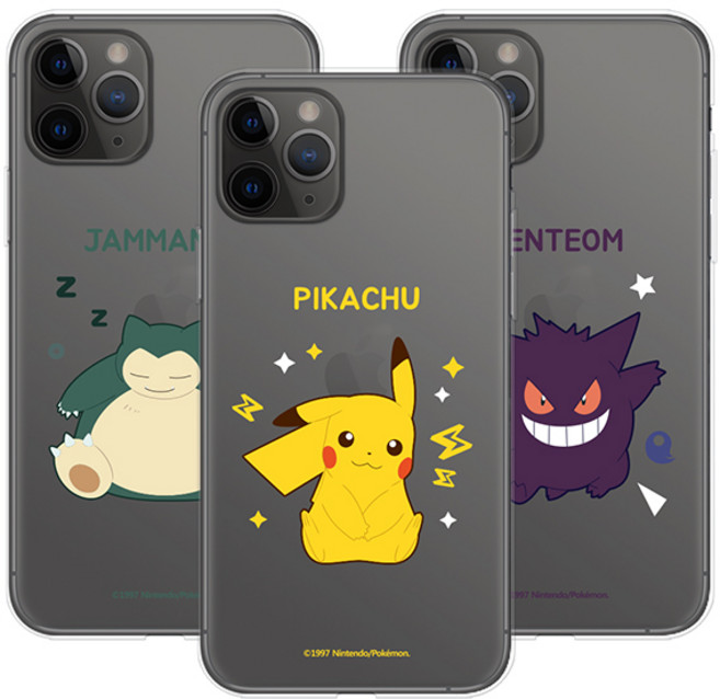 C 포켓몬스터 정품 레츠고 투명젤리 폰 케이스 갤럭시 A34 퀀텀4 A24 A13 A23 A33 A53 X커버5 A12 A32 A10e A52 퀀텀3 와이드6 버디5g A22