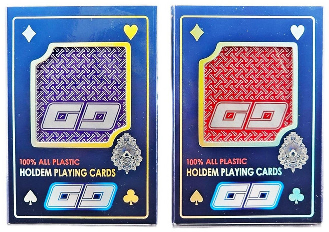이음 GG 홀덤전용 트럼프카드 레드1P+블루1P 2P, 1개